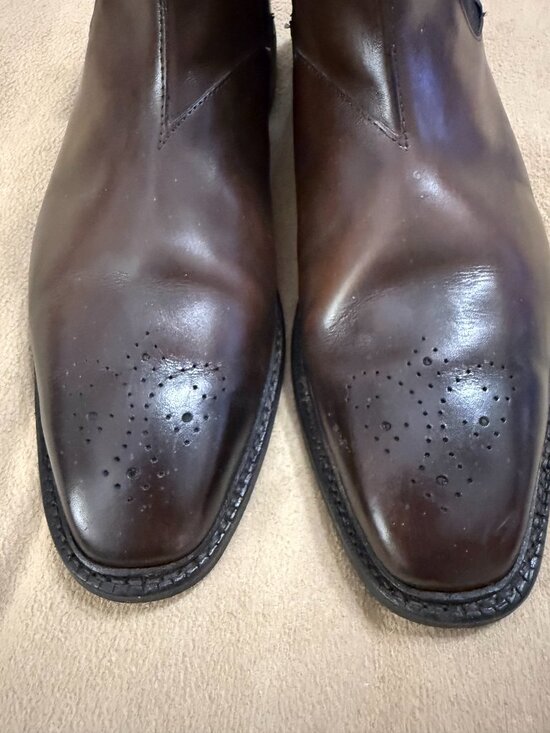 MEN\'S BROWN LIVERPOOL ALLEN EDMONDS CHELSEA BOOTS SIZE 12D main image 3